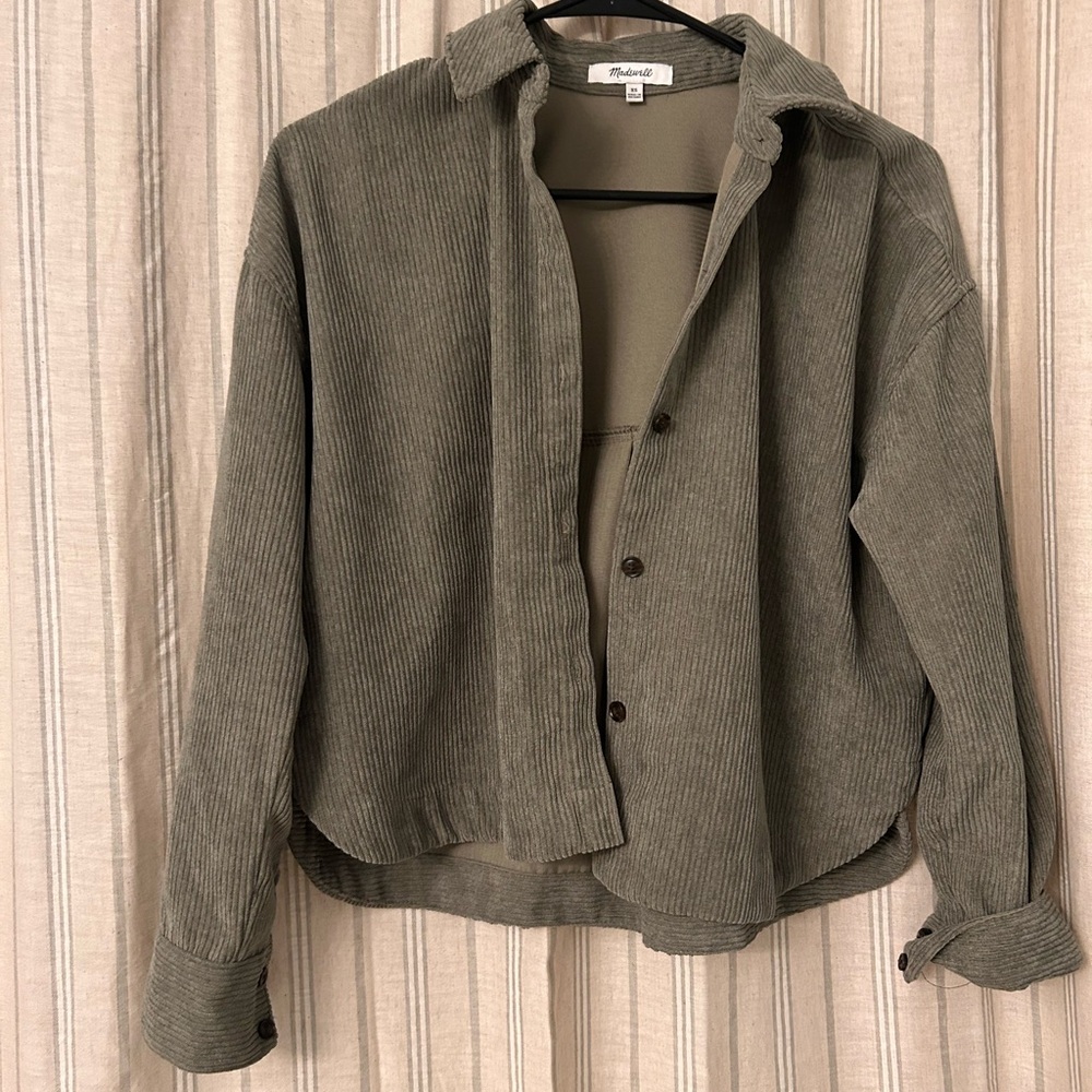 Madewell Green Button Down